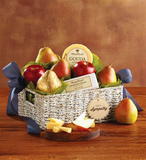 Sympathy gift baskets are also a thoughtful choice for memorial services, funerals, and family gatherings where memories are shared and food can be enjoyed together. Classic Sympathy Gift Basket | Harry & David