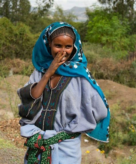 Wollo Amhara Traditional Dress Ethiopian Women Ethiopian People Amhara