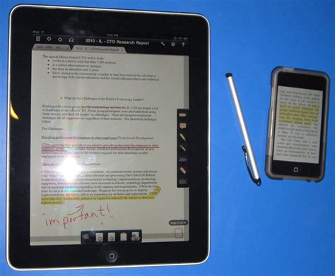 Tools For School Digital Document Annotation On An Ipad Ipod Touch