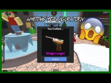 Chroma weapons murder mystery 2 wiki fandom powered by wikia. Roblox MM2 I CRAFTED AN GINGER LUGER!!!! - YouTube