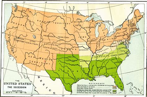 Map Of The Us In 1860