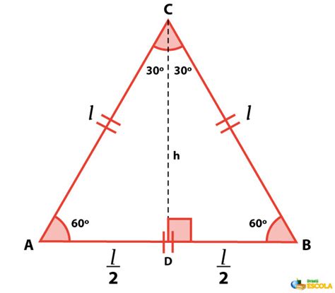 Área Do Triângulo Equilátero Como Calcular Brasil Escola