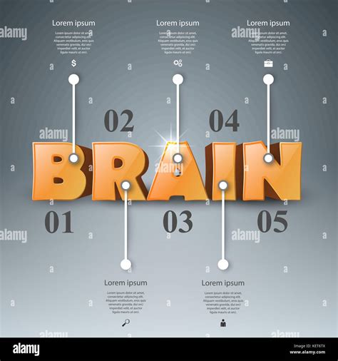 Brain Infographic And Business Icon Stock Vector Image And Art Alamy