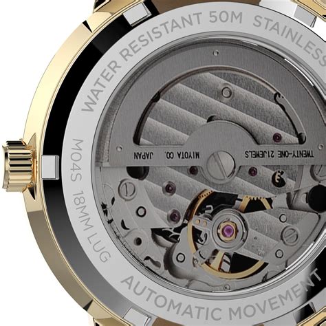 Timex Unveil Automatic 38mm Black Gold Timex G Shock Watches Vestal