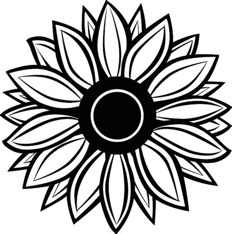 Download High Quality sunflower clip art silhouette Transparent PNG