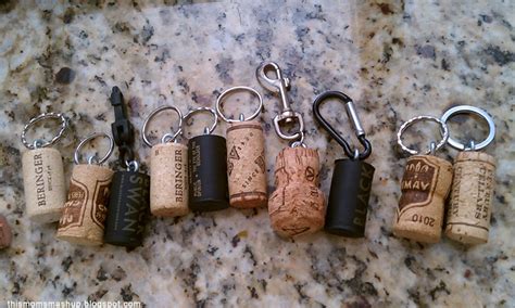 This Moms Mashup Wine Cork Keychain Tutorial