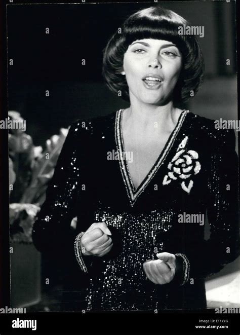 Jan 15 1981 Mireille Mathieu Stock Photo Royalty Free Image