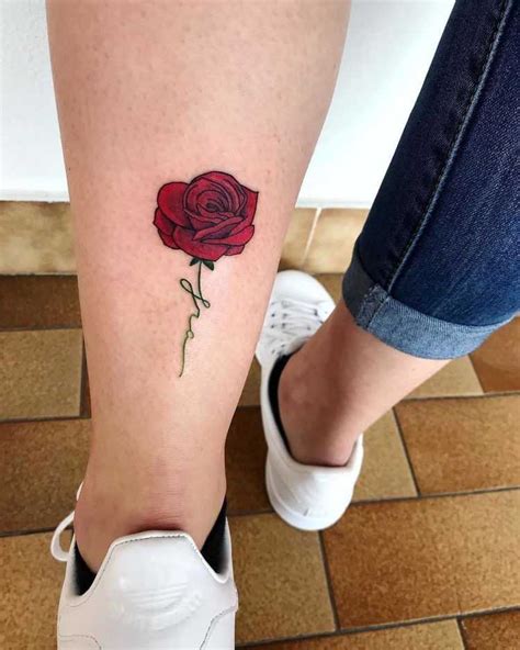 Rose Thigh Tattoos With Names Rose Tattoo Follow Ya Girl For More