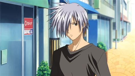 Download transparent anime boy png for free on pngkey.com. Full HD Wallpaper grey hair guy brown eyes city, Desktop ...