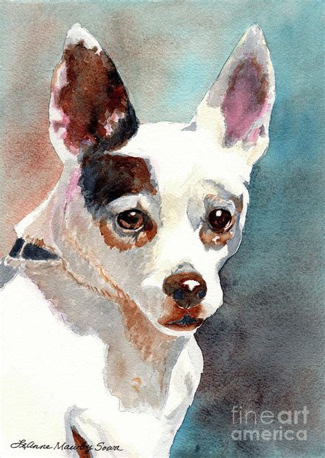 Chihuahua Dog Painting Dog Portrait Dog Prints Dog Art Painting By
