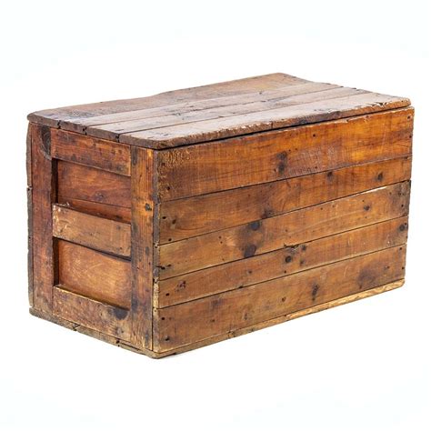 This Antique Wooden Trunk Has Simple Timeless Construction With