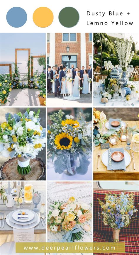 Top Dusty Blue Wedding Color Combos For