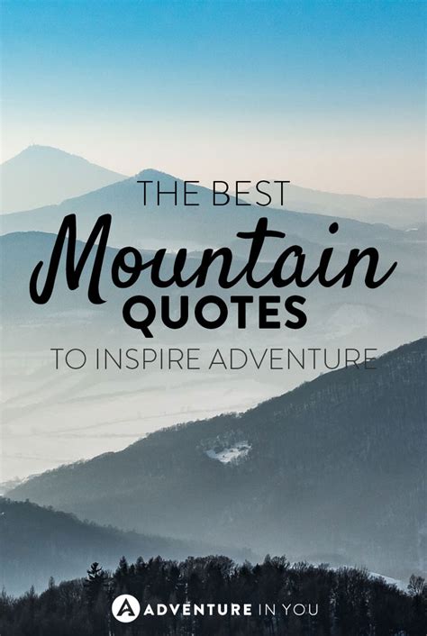 Best 20 Inspirational Mountain Quotes Skinny Ninja Mom