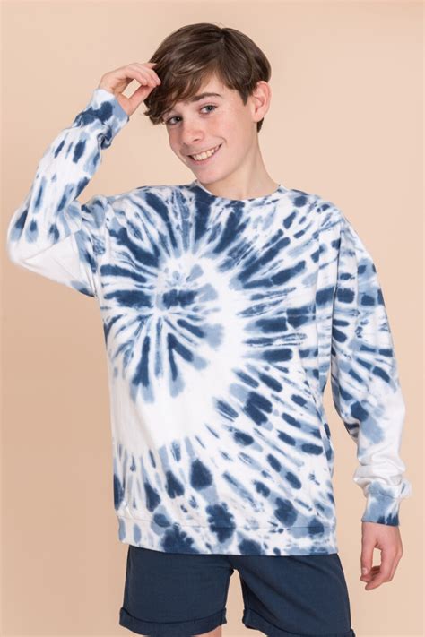 Sudadera Deportiva Tie Dye Azul Bas Basic Simple