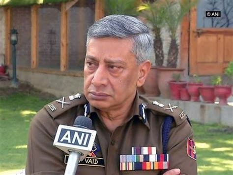 S P Vaid Removed As Jammu And Kashmir Police Chief Amid Spike In