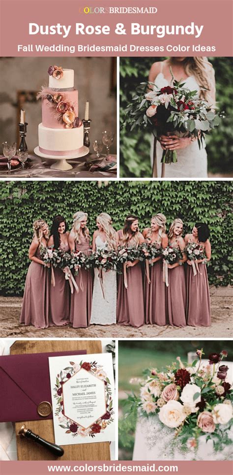 All Dusty Rose Wedding Color Palettes ColorsBridesmaid