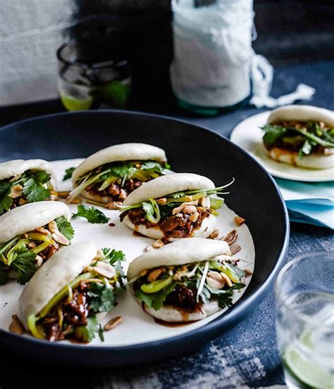 These steamed bao buns filled with pulled pork are a great way to use any leftover pulled pork (or other meat) and are a tasty little alternative to a regular sandwich! Gua bao with braised pork ribs recipe | Gourmet Traveller ...
