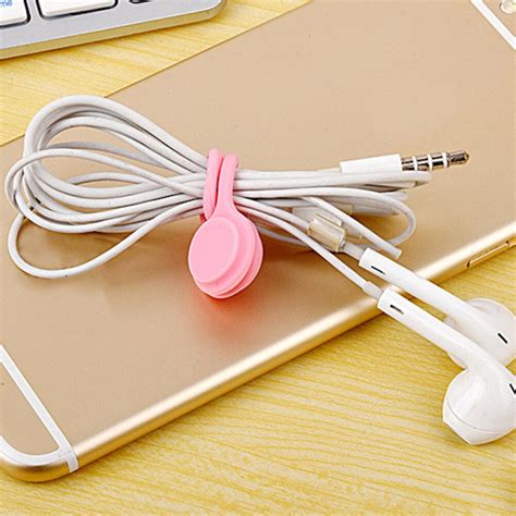 8pcs Multi Function Silicone Magnetic Cable Organizer Phone Key Cord