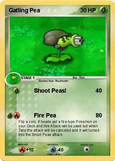 Pokémon Gatling Pea 19 19 Shoot Peas My Pokemon Card