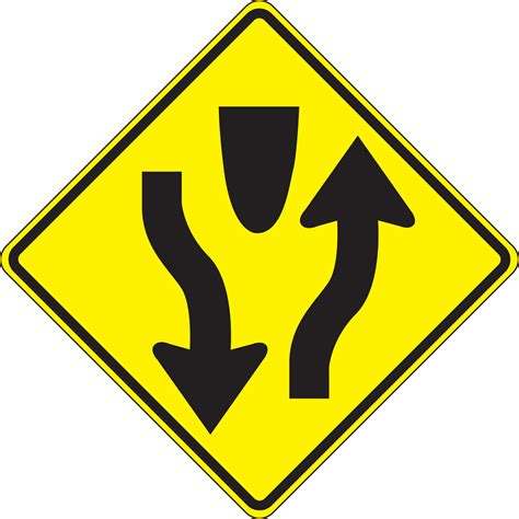 Divided Highway End Sign Meanings Examples For The Dmv Written Test