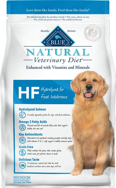 Blue buffalo offers various lines of dog food. Blue Buffalo Natural Veterinary Diet HF Hydrolyzed for ...