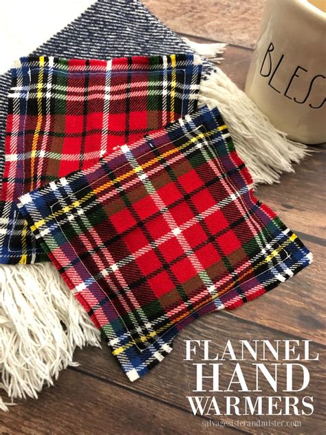 DIY Flannel Hand Warmers | Hand warmers, Diy flannel, Flannel