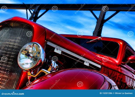 Classic American Red Hot Rod Speeding Stock Photo Image Of Automobile