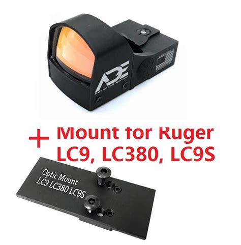 Ade Advanced Optics Compact Rd3 009 Red Dot Reflex Sight For Ruger Lc9