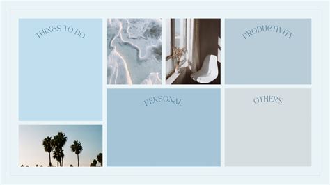 A Lovely Baby Blue Aesthetic Template Useful To Be Filled With