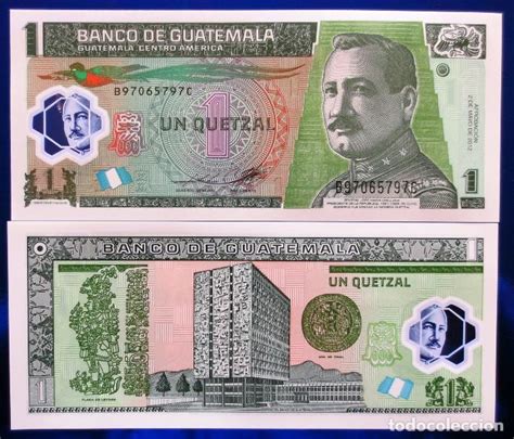 Guatemala Billete De 1 Quetzal Del 2012 Polim Vendido En Venta