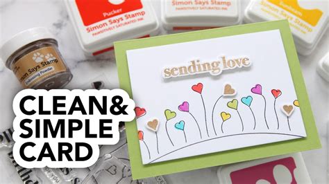 Keep Cardmaking Simple Stamp Emboss Die Cut For Clean And Simple