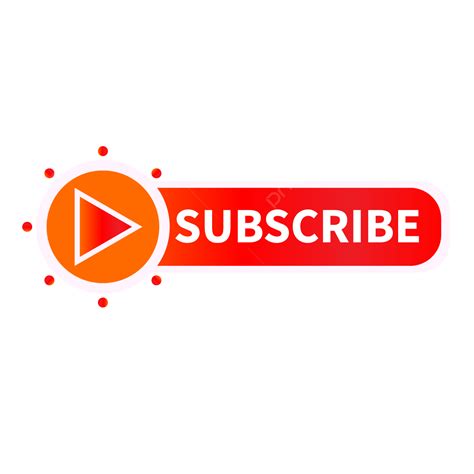 Youtube Subscribe Button Vector Png Images Subscribe Button Design