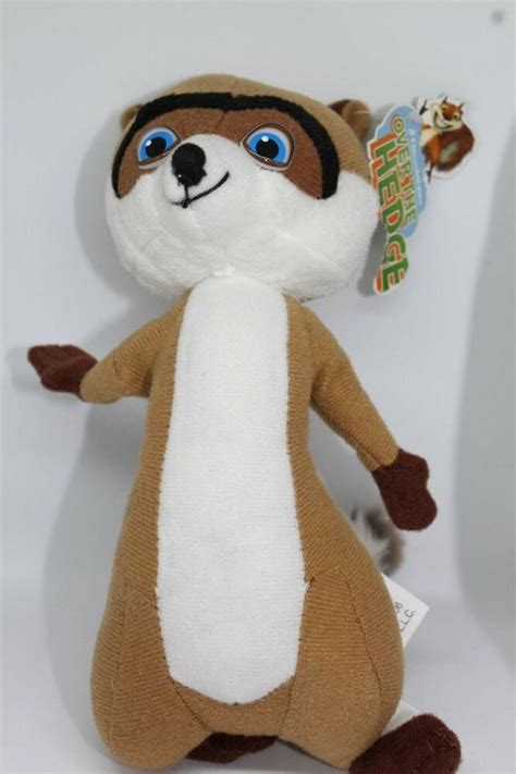 2006 Over The Hedge Rj The Raccoon Plush Doll Toy Dreamworks Movie 8