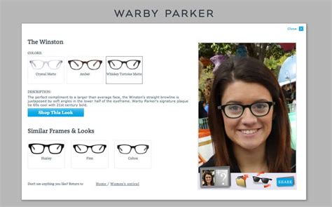 Warby Parker Eyewear Website