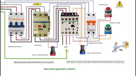 Como Conectar Guarda Motor Y Contactor Para Un Motor Trfásico Con