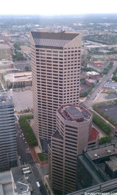 Downtown Indianapolis Sky Scrapers Penthouses Aerial Photo