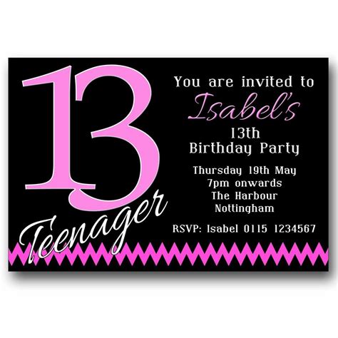 Th Birthday Party Invitations