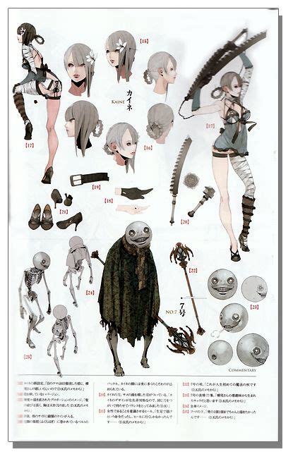 Grimoire Nier Project Gestalt And Replicant System Guide Book Character