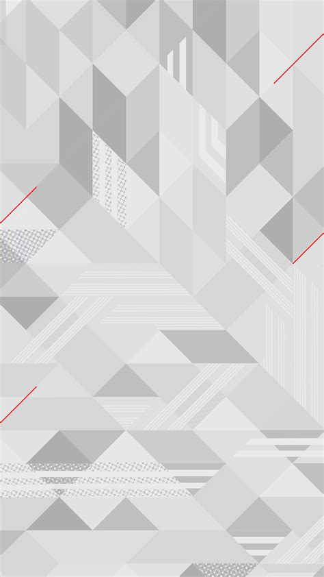 White Abstract Triangle Pattern Bw Android Wallpaper