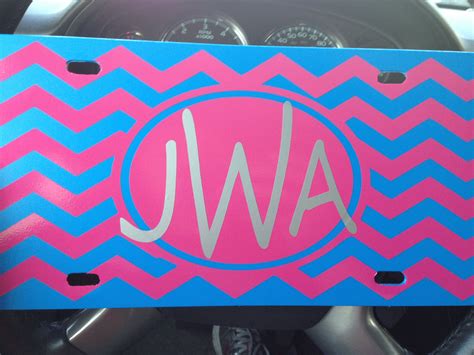 Chevron Frame Car License Plate Cricut And Vinyl And Svg From My Vinyl