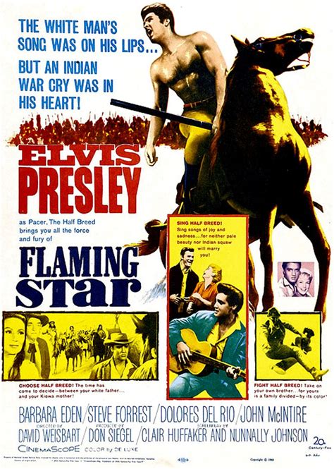 Flaming Star 1960 Elvis Presley Barbara Eden Steve Forrest