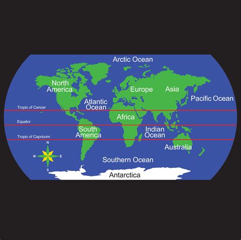 World Map Tropics And Equator Spelplakkers