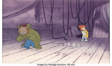 Oliver And Company Fagin And Jenny Production Cel Walt Disney 1988