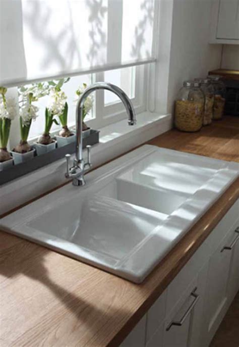Decolav callensia classically redefined rectangular undermount bathroom sink. Abode Tydal 1.5 Bowl Reversible White Ceramic Inset ...