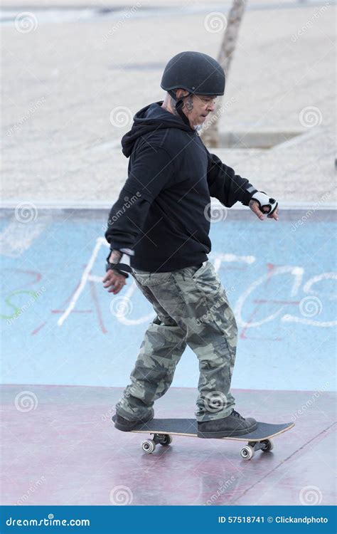 Middle Aged Man Skating Stock Image Image Of Middle