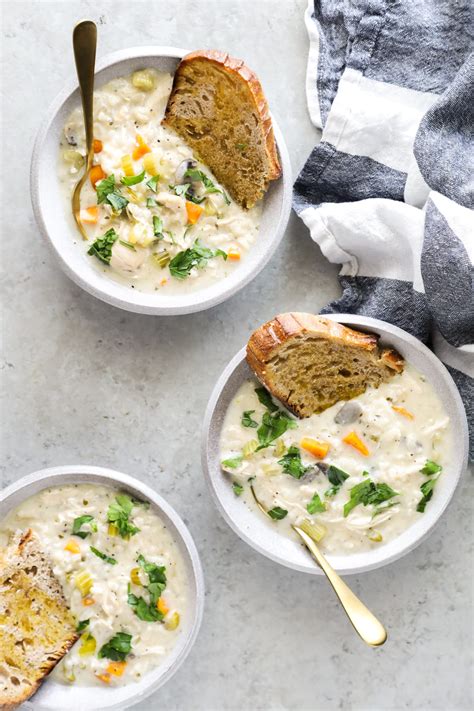 Instant Pot Creamed Chicken And Rice Soup Pressure Cooker Recipe