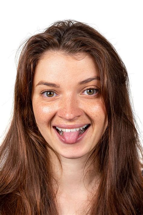 Cheerful Young Woman Laughing And Showing Tongue Creative Commons Bilder