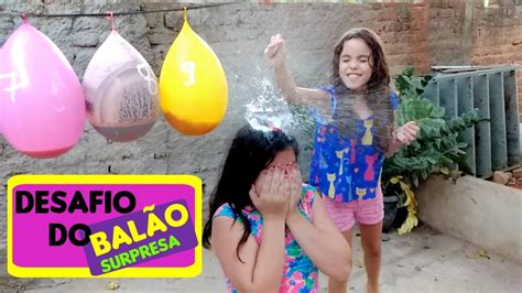 Desafio Do BalÃo Surpresa Challenge Of The Surprise Balloon Youtube