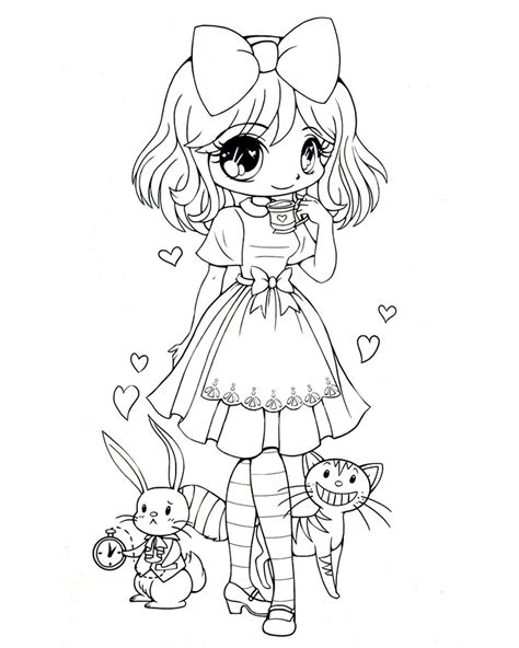 Chibi Coloring Pages Anime Coloring Coloring Pages Kawaii