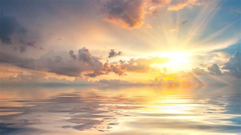 壁纸 黎明海，日出，云海，美丽的自然景观 3840x2160 Uhd 4k 高清壁纸 图片 照片